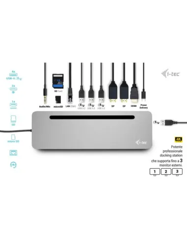 USB-C METAL 4K 3X DISPLAY + PD 100W