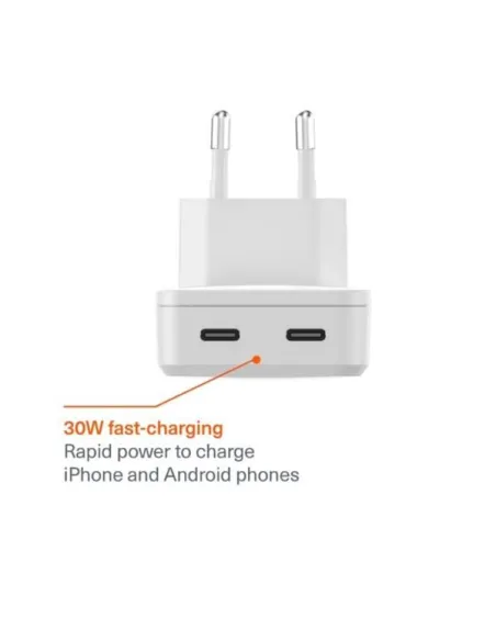 CHARGEPLUS DUAL USB-C SLIM WALL 45W