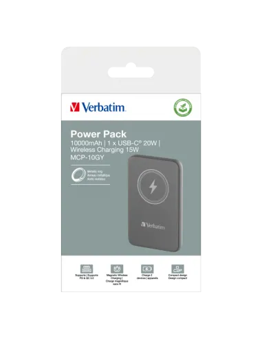 POWER BANK 10000MAH MAG SAFE GREY