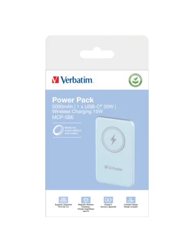 POWER BANK 5000MAH MAG SAFE BLUE