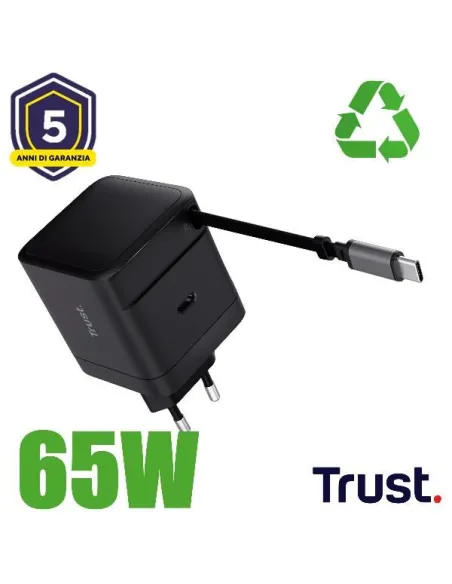 MAXO 65W RTRCT USB-C PD CHARGER