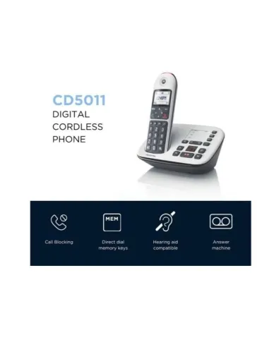 CORDLESS SENIOR CD5001 WHITE SEGRET