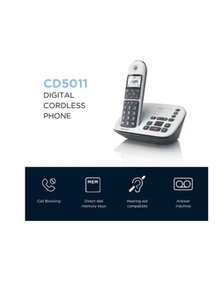 CORDLESS SENIOR CD5001 WHITE SEGRET