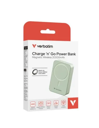 POWER BANK 20000MAH MAG SAFE GREEN