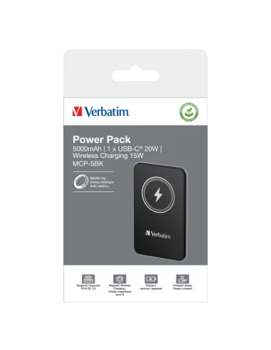 POWER BANK 5000MAH MAG SAFE BLACK