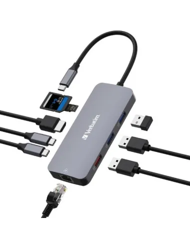 USB C MULTIPORT HUB 9 IN 1 HDMI 4K