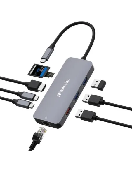 USB C MULTIPORT HUB 9 IN 1 HDMI 4K