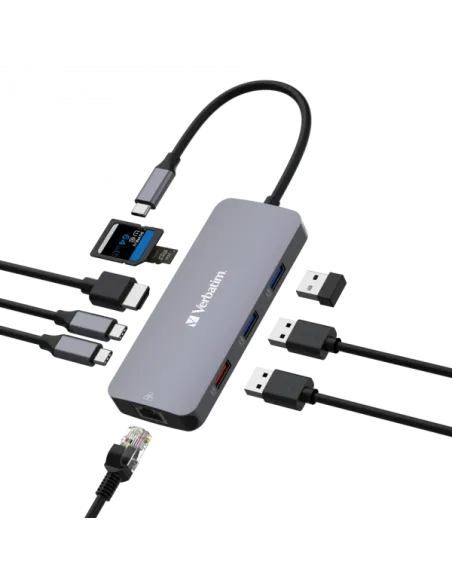 USB C MULTIPORT HUB 9 IN 1 HDMI 4K