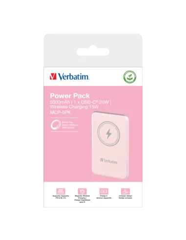 POWER BANK 5000MAH MAG SAFE PINK