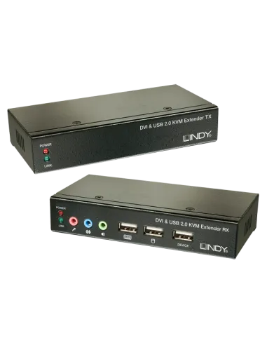 EXTENDER KVM CAT.6 DVI USB AUDIO