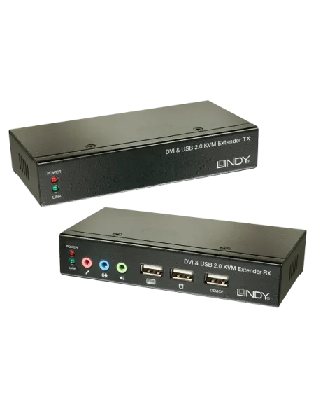 EXTENDER KVM CAT.6 DVI USB AUDIO