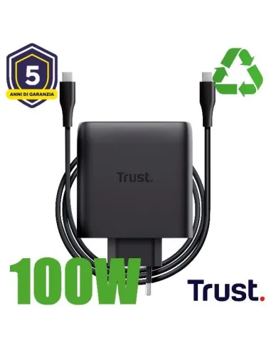 MAXO 100W 2P USB-C GAN CHARGER BLK