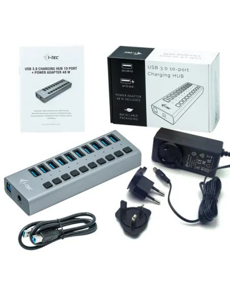 USB 3.0 CHARG 10 PORT+PW ADAPT 48W