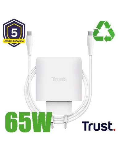 MAXO 65W USB-C GAN CHARGER WHITE