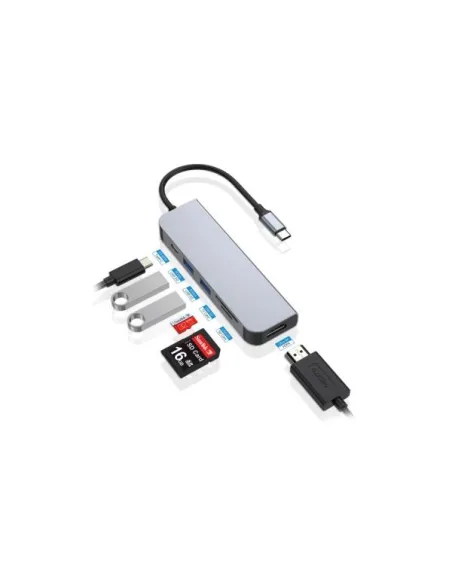 ADATTATORE HUB USB-C 3.1 6 IN 1