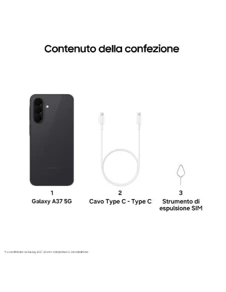 GALAXY A37 8+256GB CHARCOAL