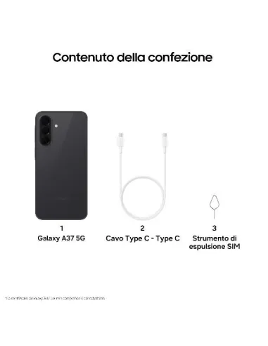 GALAXY A37 8+256GB CHARCOAL