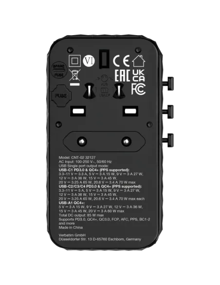 UNIVERSAL TRAVEL ADAP.GAN III 85W