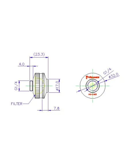 Koolance Inline Coolant Filter V3 G1/4 Zoll