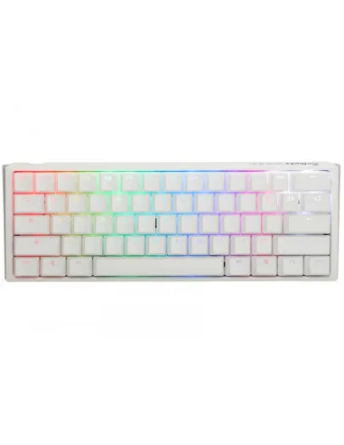Ducky One 3 Classic Pure White Mini Gaming Tastatur, RGB LED - MX-Red