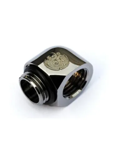 Bitspower Adapter 90 Grad G1/4 Zoll AG auf G1/4 Zoll IG - schwarz glänzend