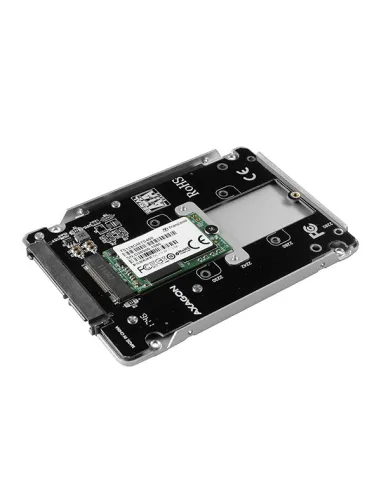 AXAGON RSS-M2SD Gehäuse für M.2-SATA-SSDs bis 2280 - Aluminium, silber