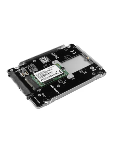 AXAGON RSS-M2SD Gehäuse für M.2-SATA-SSDs bis 2280 - Aluminium, silber