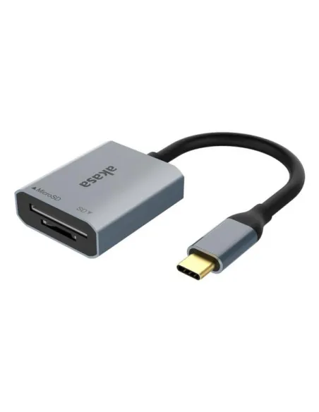Akasa USB 3.2 Gen1 Type-C Dual Card Reader - silber