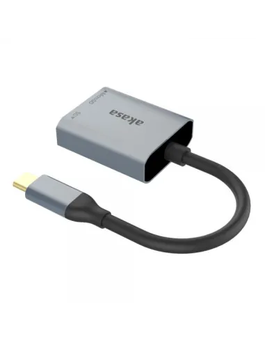 Akasa USB 3.2 Gen1 Type-C Dual Card Reader - silber