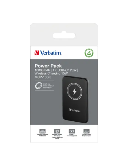 POWER BANK 10000MAH MAG SAFE BLACK