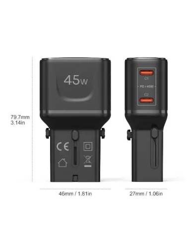 MULTIPLUG 2 USB-C 45W SLIM