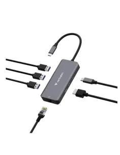 USB C MULTIPORT HUB 6 PORTE RJ45