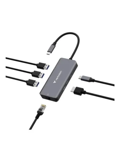 USB C MULTIPORT HUB 6 PORTE RJ45