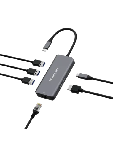 USB C MULTIPORT HUB 6 PORTE RJ45