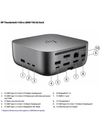 HP THUNDERBOLT 4 ULTRA 280W G6 DOCK