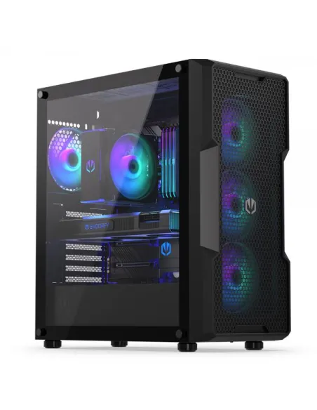 Endorfy Regnum 400 ARGB PC-Gehäuse, Midi-Tower, ATX, Tempered Glass - schwarz