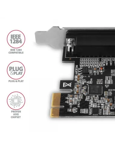 AXAGON PCEA-P1N PCIe-Adapter mit 1x Parallel-Ports - ASIX AX99100 Chipsatz