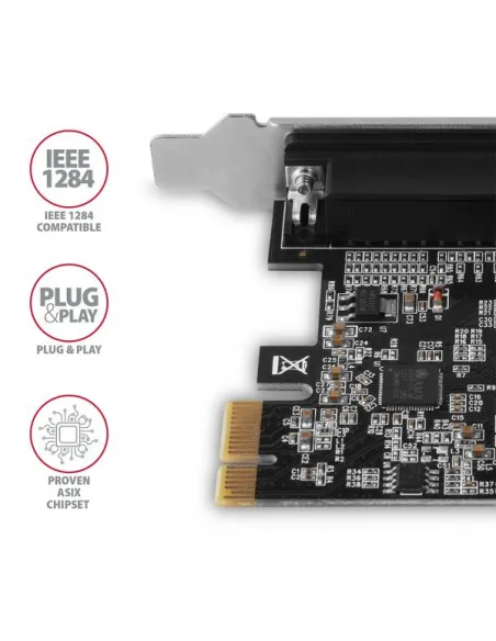 AXAGON PCEA-P1N PCIe-Adapter mit 1x Parallel-Ports - ASIX AX99100 Chipsatz