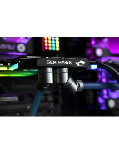 EK Water Blocks EK-Quantum Torque Winkel 45 Grad G1/4 Zoll AG auf G1/4 Zoll IG - drehbar, Satin Titanium