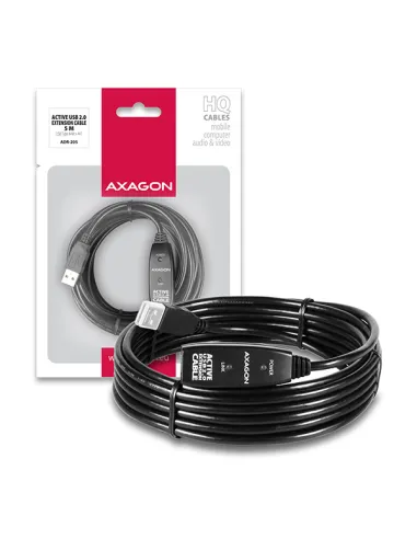 AXAGON ADR-205 aktives USB-Verlängerungskabel, USB 2.0, USB-A auf USB-A - 5m