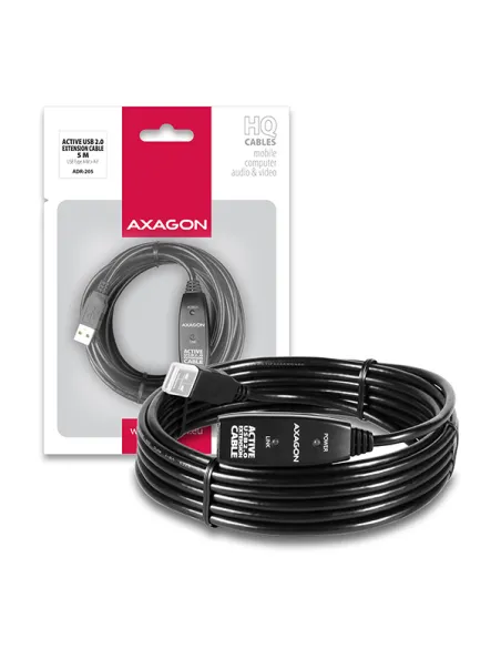 AXAGON ADR-205 aktives USB-Verlängerungskabel, USB 2.0, USB-A auf USB-A - 5m