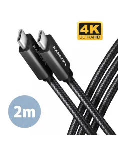 AXAGON BUCM32-CM20AB Kabel USB-C 3.2 Gen 2 auf USB-C 3.2 Gen 2, schwarz - 2m