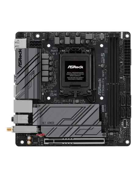 ASRock Z790M-ITX WIFI, Intel Z790 Mainboard - Sockel 1700, DDR5