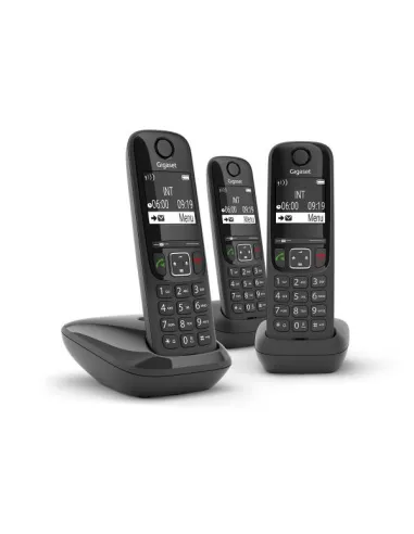 Gigaset AS690 Trio Telefono DECT Identificatore di chiamata Nero