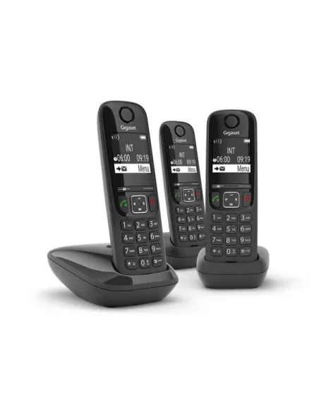 Gigaset AS690 Trio Telefono DECT Identificatore di chiamata Nero