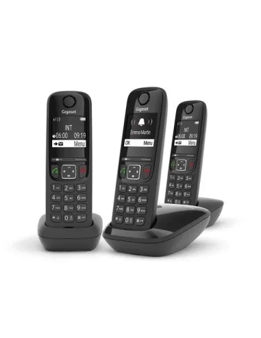 Gigaset AS690 Trio Telefono DECT Identificatore di chiamata Nero
