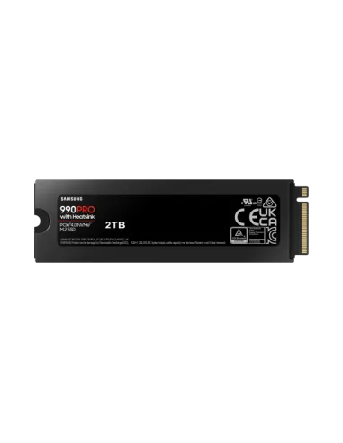 Samsung 990 PRO Series NVMe SSD, PCIe 4.0 M.2 Typ 2280, mit Kühlkörper - 2 TB