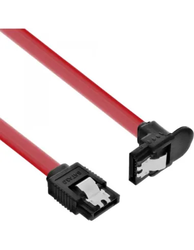 InLine SATA III (6Gb/s) Kabel gewinkelt, rot - 0,3m