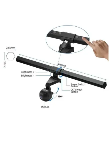 MONITOR USB LED LAMP TOUCH CONTROL