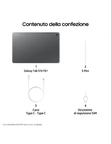 GALAXY TAB S10 FE+ 8+128GB GRAY